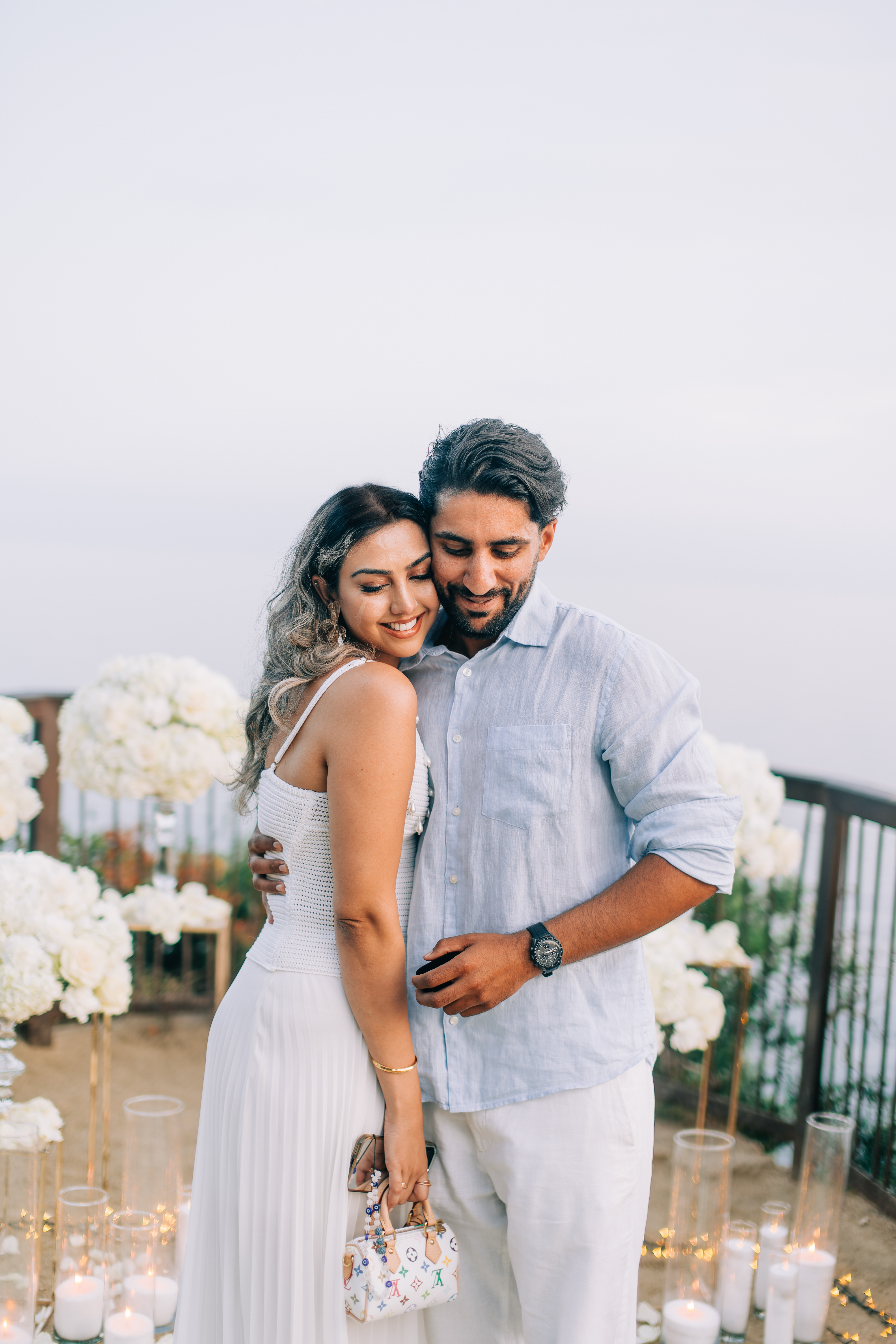 Rooftop proposal spot in Barcelona